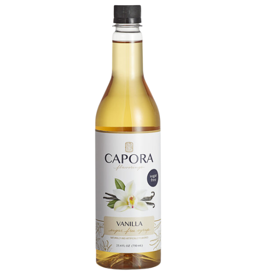 Capora Sugar Free Vanilla Flavoring Syrup 750 mL