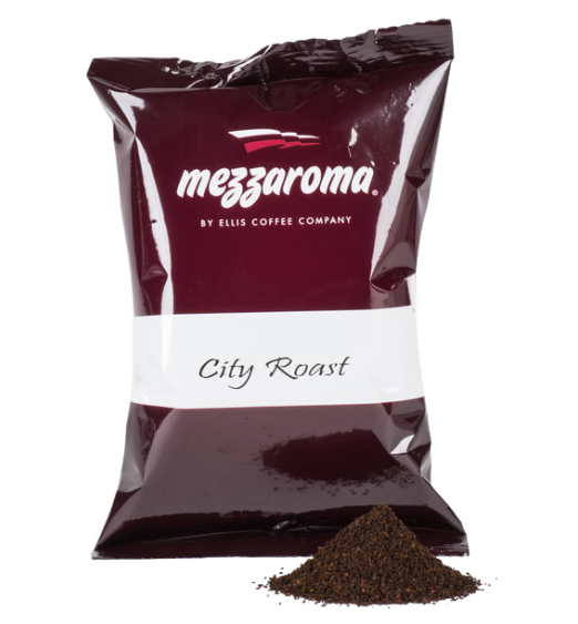 Ellis Mezzaroma 2.5 oz. City Roast Coffee Packet - 24/Case