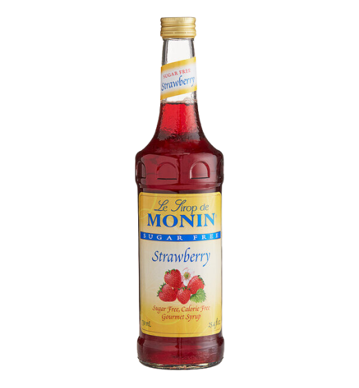 Monin Sugar Free Strawberry Flavoring / Fruit Syrup 750 mL