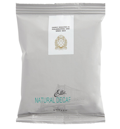Ellis Natural Decaf Coffee Packet 2.5 oz. - 96/Case
