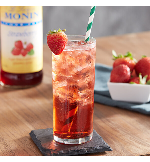 Monin Sugar Free Strawberry Flavoring / Fruit Syrup 750 mL