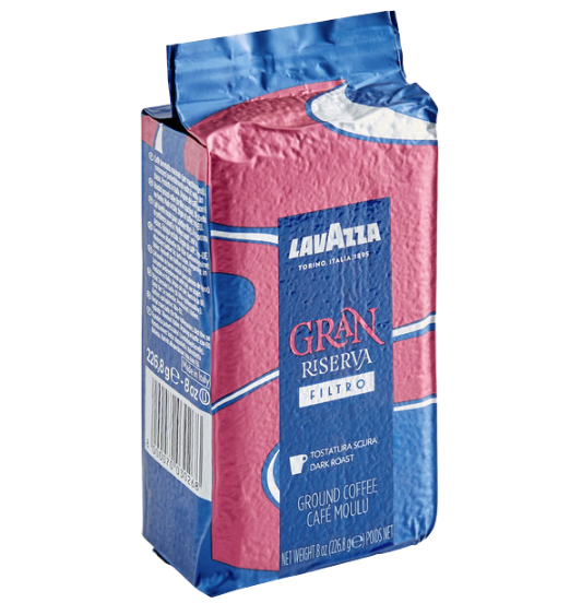 Lavazza Gran Riserva Filtro Coarse Ground Coffee 8 oz.