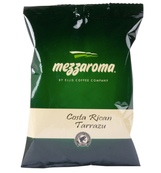 Ellis Mezzaroma 2.5 oz. Costa Rican Tarrazu Coffee Packet - 24/Case