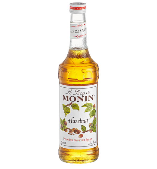 Monin Premium Hazelnut Flavoring Syrup - 750 mL