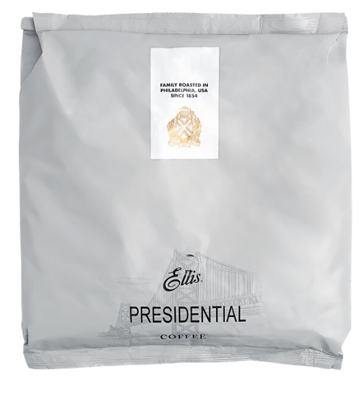 Ellis Presidential Whole Bean Coffee 2 lb. - 10/Case