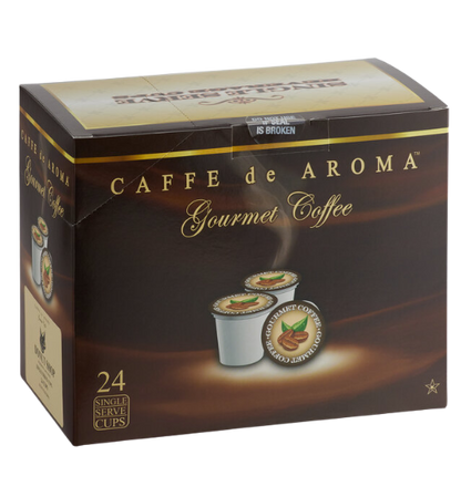 Caffe de Aroma Donut Blend Coffee Single Serve Cups - 24/Box