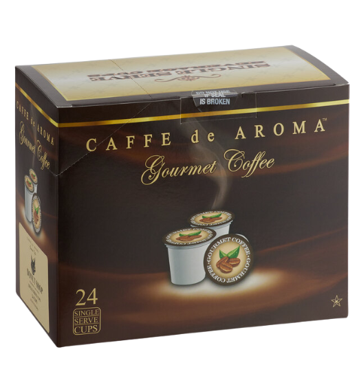 Caffe de Aroma Donut Blend Coffee Single Serve Cups - 24/Box