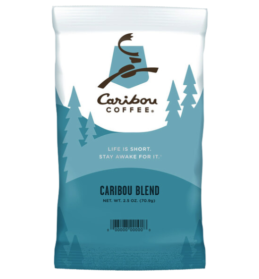 Caribou Coffee 2.5 oz. Caribou Blend Coffee Packet - 18/Case