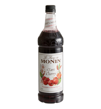 Monin Premium Tart Cherry Flavoring Syrup 1 Liter