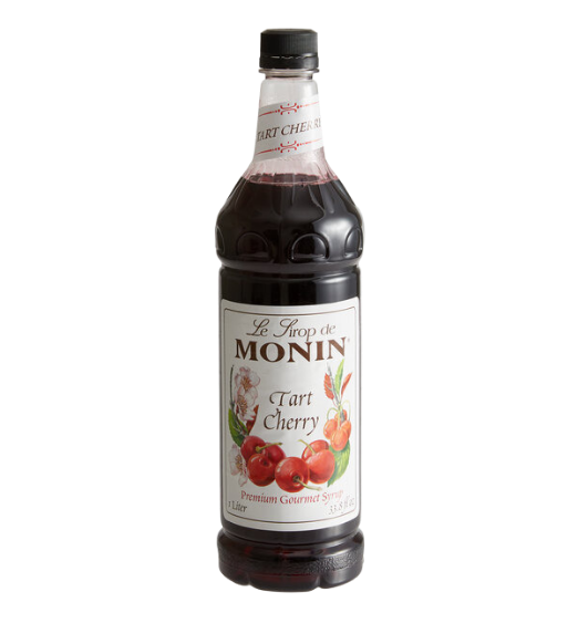 Monin Premium Tart Cherry Flavoring Syrup 1 Liter