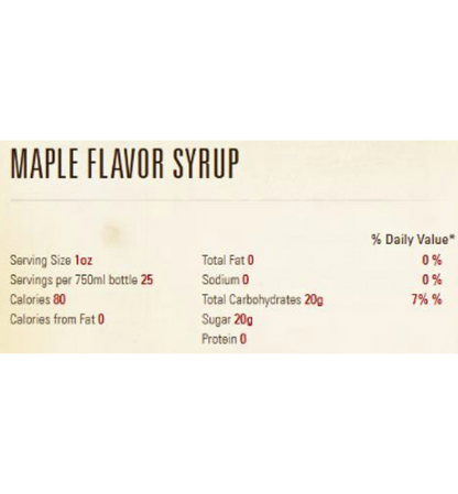 Torani Maple Flavoring Syrup 750 mL