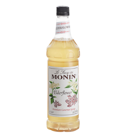 Monin Premium Elderflower Flavoring Syrup 1 Liter