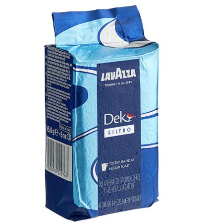 Lavazza Dek Filtro Decaf Coarse Ground Coffee 8 oz. - 20/Case