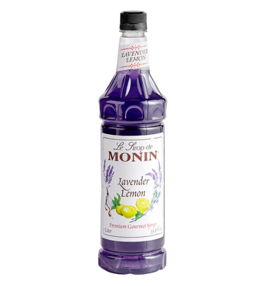 Monin Premium Lavender Lemon Flavoring Syrup 1 Liter