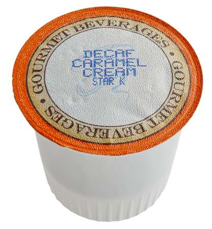 Caffe de Aroma Decaf Caramel Cream Coffee Single Serve Cups - 12/Box