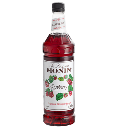 Monin Premium Raspberry Flavoring / Fruit Syrup 1 Liter