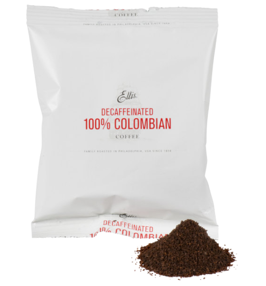 Ellis 2 oz. 100% Colombian Decaf Coffee Packet - 42/Case